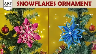 Christmas Ornaments Foam Sheet Snowflake Snowflakes Glitter Foam Sheet Crafts VENTUNOART