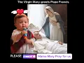 Download Lagu The Virgin Mary greets Pope Francis #easter #faith #love #god#shorts #shortvideo#jesus#gospelofhope