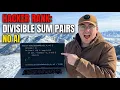HackerRank Divisible Sum Pairs JavaScript Solution No AI