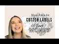 DIY cotton sew in label tutorial SAVE SO MUCH MONEY