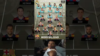 Real Madrid 2016 2017 Vs Barcelona 2014 2015which Team Looks Stronger 