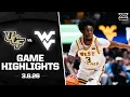 UCF vs West Virginia Game Highlights 2025-26 Big 12 Men s Basketball