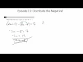 Episode 15 Distribute the Negative New PSAT Math No Calculator