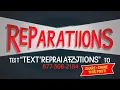 Dr Claud Anderson Reparations