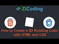 How to Create a 3D Rotating Cube with HTML and CSS - Simple Beginner Tutorial