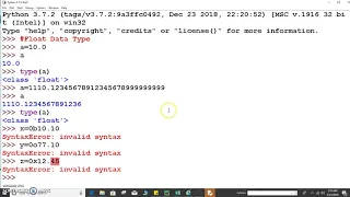 Chapter 02 7 - Float Data Types in Python float data type in Python 3