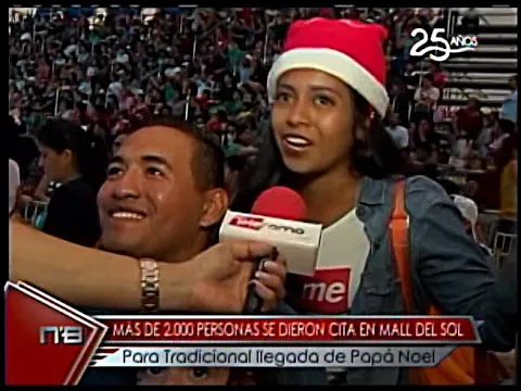 Más de 2.000 personas se dieron cita en Mall del Sol para tradicional llegada de Papá Noel