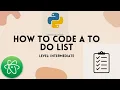 How to code a To Do List Python