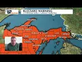 My UP Weather Strong winds and snow tonight leading to blizzard conditions March 15 2026