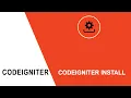 How to install or setup CodeIgniter 3 In localhost