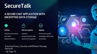 Secure Chat Application with Encrypted Data Storage Project using Python AES Encryption and MySQL