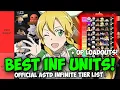 Best Infinite Mode Units Loadouts Regular Infinite Mode ASTD Tier List