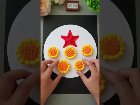 Clay Sculpting Tool 🌻✨ Making This Mini Flower Art Is So Satisfying! #Shorts