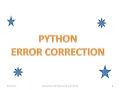PYTHON REVISION-Error Correction1