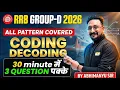 RRB Group D 2026 Coding-Decoding One Shot Pattern Class
