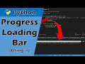 Progress Loading Bar with ASCII Characters Using r in Python