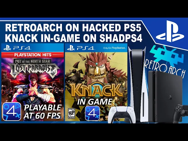 KNACK In Game on ShadPS4, RetroArch on Jailbroken PS5 &amp; More