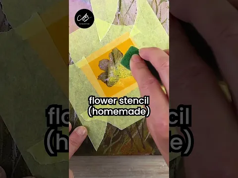 π©βπ« HOW TO: Easy Floral Portrait in 49 Seconds #art #painting #diy