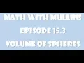 15 3 Volume of Spheres