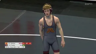 patrick mckee minnesota vs brody teske uni 2021 ncaa wrestling bloodrounds
