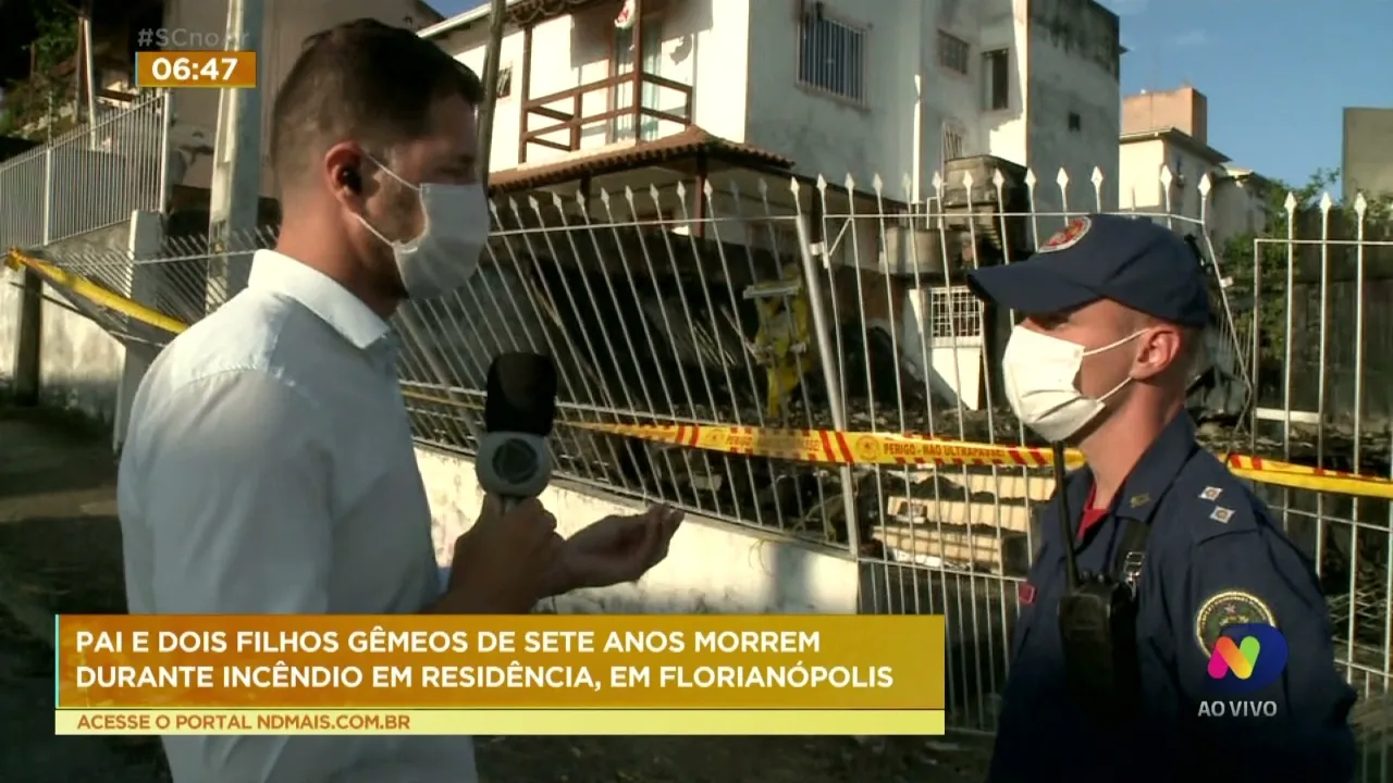 Três pessoas morreram durante um incêndio na noite de terça-feira (11), na capital