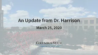 Student Update - March 25 2020 With ASL Interpretation
