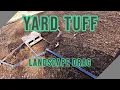 Yard Tuff Landscape Drag Level a Lawn Towed by a Husqvarna Garden Tractor