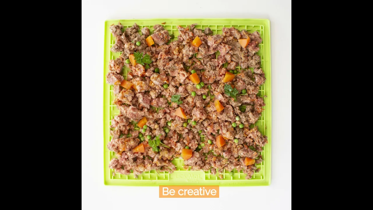 Lickimat Buddy Orange Small 20x20 cm. Discontinued