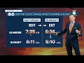 Fall back as daylight saving time ends Sunday sunset is at 5 10 p m