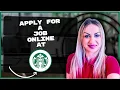 How To Apply For Starbucks Job Online Starbucks Tutorial 2026