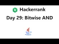 Hackerrank Day 29 Bitwise AND Solution - Java 8 30 Days Of Code Hackerrank