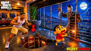 Franklin Make Secret Bunker To Save Shinchan From SERBIAN DANCING LADY & Save Avengers GTA 5!