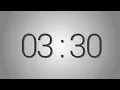 3 Minutes 30 seconds countdown Timer - Beep at the end Simple Timer three min thirty sec