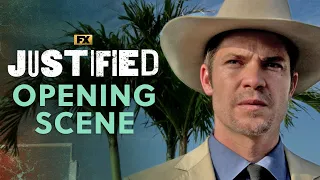 raylan takes down a mobster scene justified fx