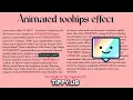 Creative animated tooltips effets html css js Tippy js tutorial