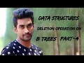 Deletion Operation On B Trees Part-4