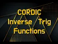 CORDIC Algorithm Inverse Trigonometric Functions