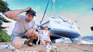 They just LEFT our BOAT HERE