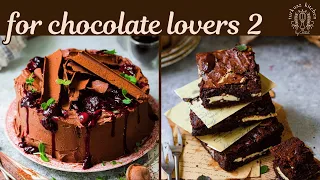 For Chocolate Lovers, Part 2! (Chocolate Cherry Cake & Double Chocolate Brownies)