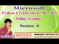 Microsoft Python Certification 98-381 Online Training Session - 6 by DURGA Sir