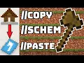 Minecraft WorldEdit Schematic Copy Paste Command Tutorial 1 21 8