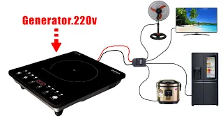 I turned my induction cooktop into a 220V generator.