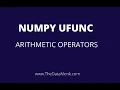 Ufunc Simple Arithmetic in Python Numpy Part 10 Complete Numpy Tutorial Analytics Interview Qs