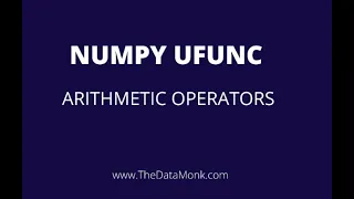 Ufunc Simple Arithmetic in Python Numpy Part 10 Complete Numpy Tutorial Analytics Interview Qs