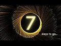 Seven Days To Go Countdown