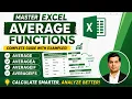 Statistical Functions Average AverageA AverageIF AverageIFS in Excel