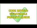 Code Review Updateable Priority Queue