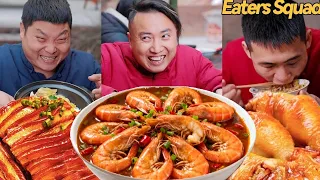 Dazhuang got a tip that today is all seafood! A bowl full of shrimp is so cool!
