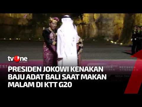 Presiden Jokowi Pakai Baju Adat di Acara Jamuan Makan Malam KTT G20