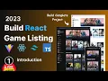 Build Game Listing app with React Tailwind CSS Vite Vercel Introduction Overview